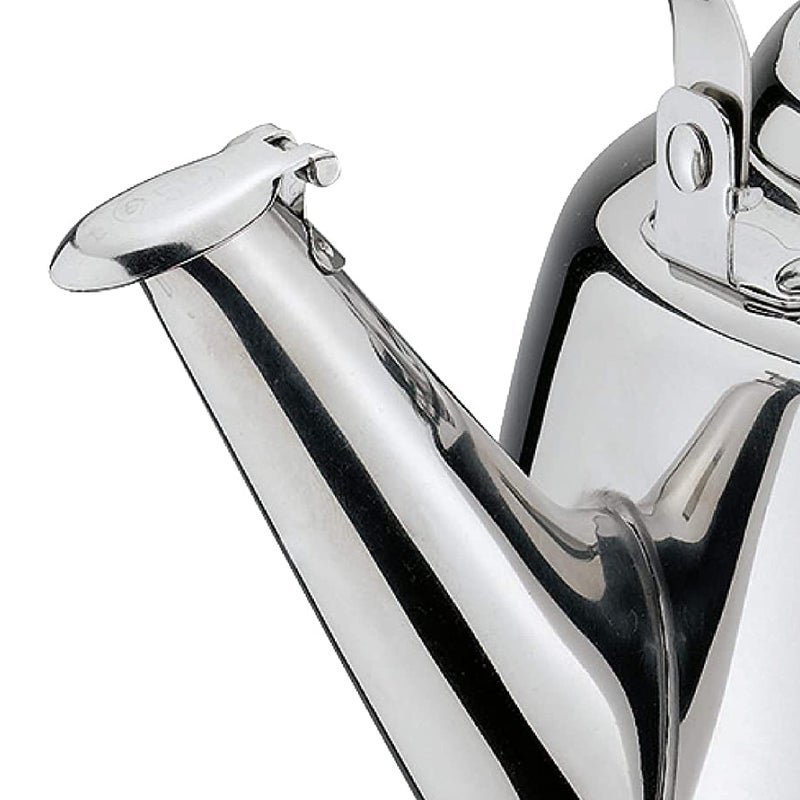 Cilio غلاية ماء سيليو تقليدية من الفولاذ المقاوم للصدأ، غلاية موقد مع مقابض خشبية، سعة 2.6 كوارت، فضي - Image 4